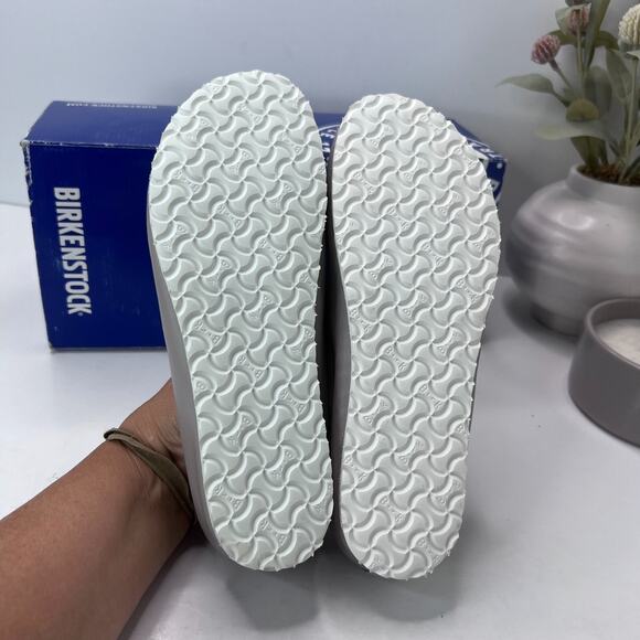 Birkenstock Celina Leather Slip On Grey 1004671 Women’s 5/EU 36 NWB FLAW Regular - Picture 8 of 13